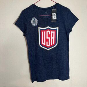 NWT Adidas Team USA Joe Pavelski Number Eight Short Sleeve Tee Shirt Size Medium
